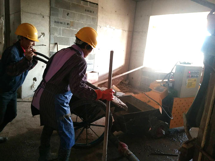 二次結構輸送泵廠家施工現場 二次結構輸送泵廠家施工現場