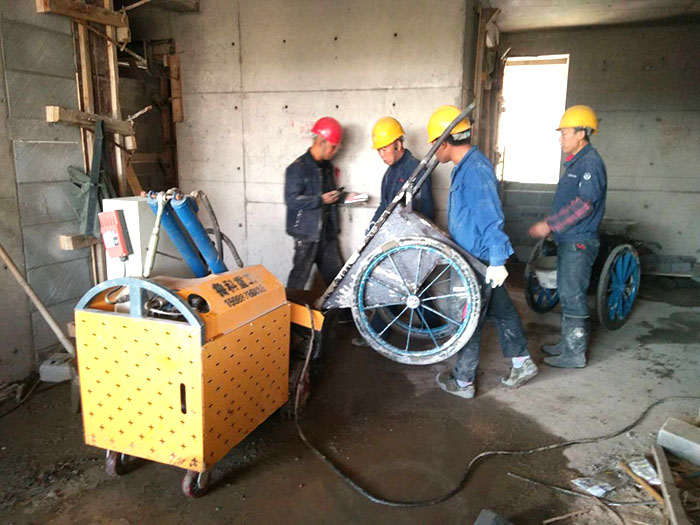 二次結構輸送泵廠家施工現場 二次結構輸送泵廠家施工現場