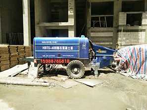 4月17日安徽細(xì)石混凝土泵合作新碧房產(chǎn)中央名邸項目