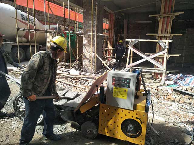 小型二次構造柱泵施工現場 小型二次構造柱泵施工現場