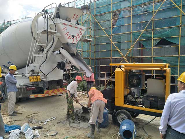 小型細石混凝土泵施工 小型細石混凝土泵施工