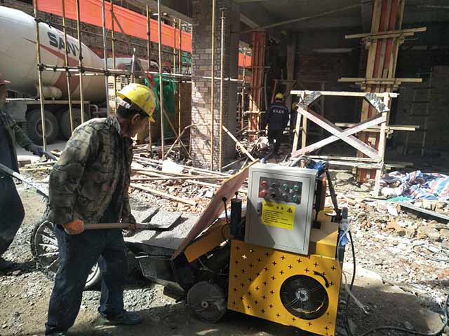 小型混凝土輸送泵施工 小型混凝土輸送泵施工