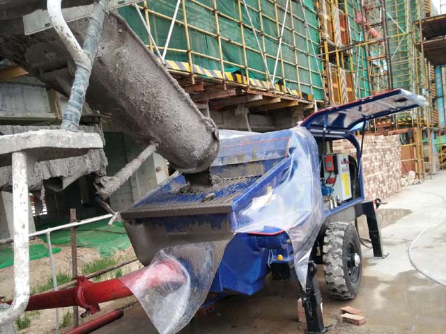 礦用小型細(xì)石混凝土泵 礦用小型細(xì)石混凝土泵