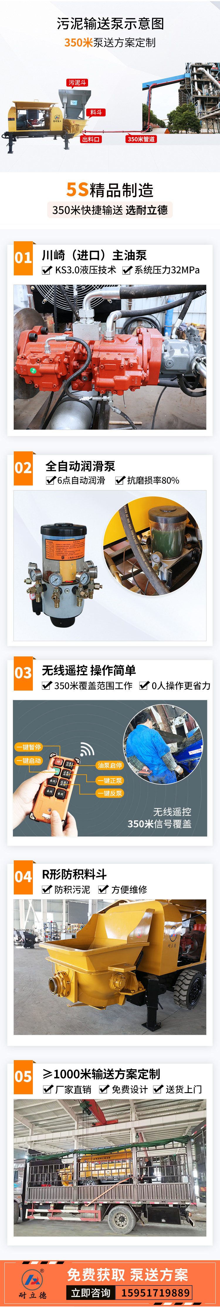 稠泥漿輸送泵 稠泥漿輸送泵