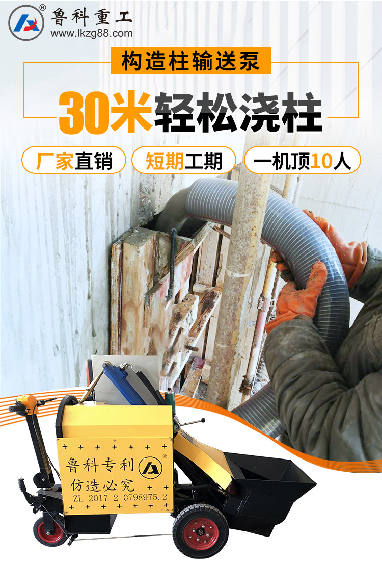 構(gòu)造柱輸送泵 構(gòu)造柱輸送泵